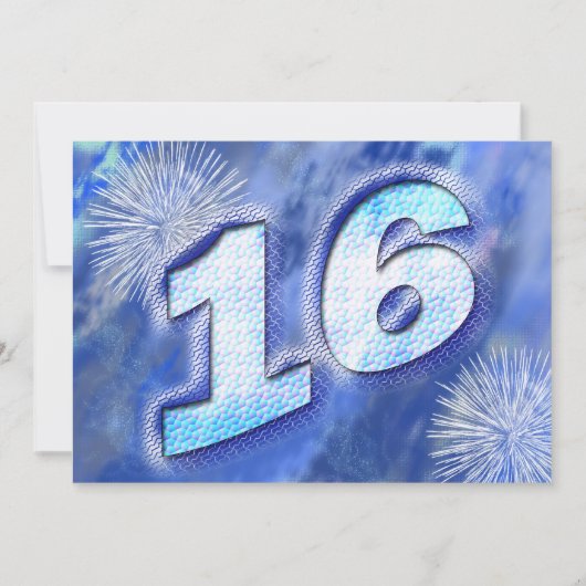 Uitnodiging 16e verjaardag van de partij (Voorkant)