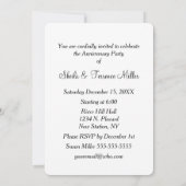 Uitnodiging 18e trouwdagjubileumfeest (Achterkant)