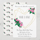 Uitnodiging 1930 van de Engagement Party geïnspire (Voorkant / Achterkant)