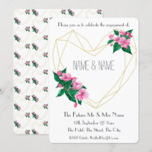 Uitnodiging 1930 van de Engagement Party geïnspire