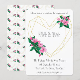 Uitnodiging 1930 van de Engagement Party geïnspire