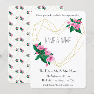 Uitnodiging 1930 van de Engagement Party geïnspire