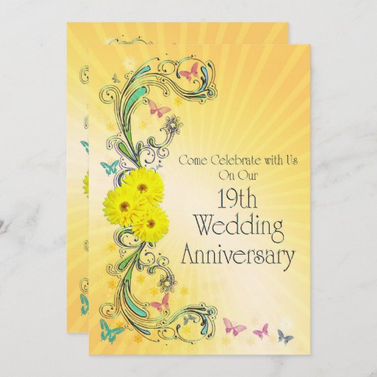 Uitnodiging 19e bruiloft-antivriespartij (Voorkant / Achterkant)