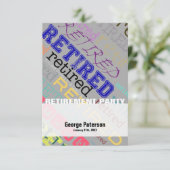 Uitnodiging 1 van de partij die op de douaneafloss (Staand voorkant)