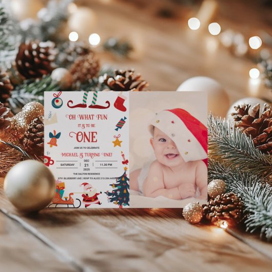 Uitnodiging 1e verjaardag foto