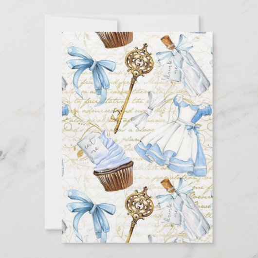 Uitnodiging 1e verjaardag Princess Kingdom Goud (Achterkant)