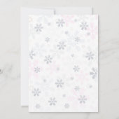 Uitnodiging 1e verjaardag WInter Prinses Glitters (Achterkant)