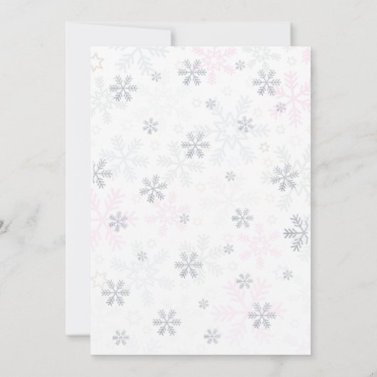 Uitnodiging 1e verjaardag WInter Prinses Glitters (Achterkant)