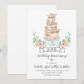 Uitnodiging 20-jarig huwelijksjubileum (Voorkant / Achterkant)