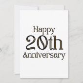 Uitnodiging 20-jarig jubileum (Voorkant)