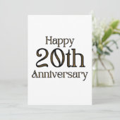 Uitnodiging 20-jarig jubileum (Staand voorkant)