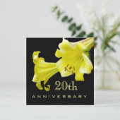 Uitnodiging 20e trouwdag (Staand voorkant)