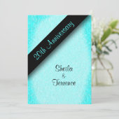 Uitnodiging 20e trouwdag jubileumfeest (Staand voorkant)