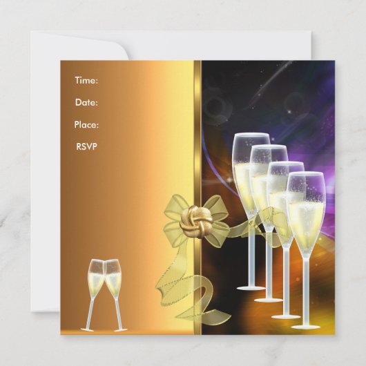 Uitnodiging 21e verjaardag van de legant Paars gou (Achterkant)