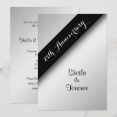 Uitnodiging 25-jarig huwelijksfeest (Voorkant / Achterkant)