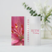 Uitnodiging 25-jarig huwelijksjubileum (Staand voorkant)