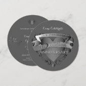 Uitnodiging 25-jarig huwelijksjubileum (Voorkant / Achterkant)