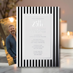 Uitnodiging 25-jarig huwelijksjubileum Zilveren St
