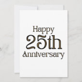 Uitnodiging 25-jarig jubileum (Voorkant)