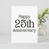 Uitnodiging 25-jarig jubileum (Staand voorkant)