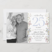Uitnodiging 25-jarig jubileum met foto van wilde b (Voorkant)