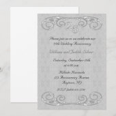 Uitnodiging 25-jarig jubileum met versierde rol (Voorkant / Achterkant)