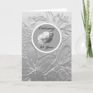 Uitnodiging 25-jarig jubileum -- Zilveren Bloemen