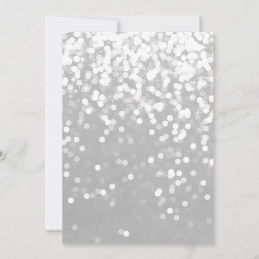 Uitnodiging - 25e huwelijksverjaardag sprankelend (Achterkant)