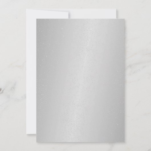 Uitnodiging - 25e huwelijksverjaardag zilveren con (Achterkant)