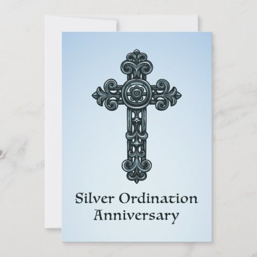 Uitnodiging 25e priesterwijding jubileum (Voorkant)