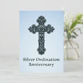 Uitnodiging 25e priesterwijding jubileum (Staand voorkant)