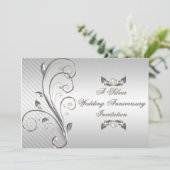 Uitnodiging 25e trouwdag (Staand voorkant)