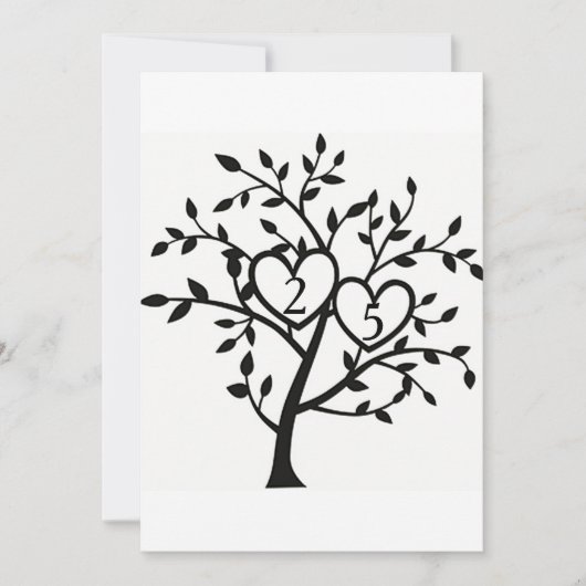 UITNODIGING 25e TROUWVERJAARDAG FEESTJE (Voorkant)