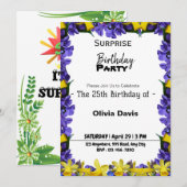 Uitnodiging 25e verjaardag van de feestdag (Voorkant / Achterkant)