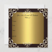 Uitnodiging 25e verjaardagsfeest Black Gold Elite (Achterkant)