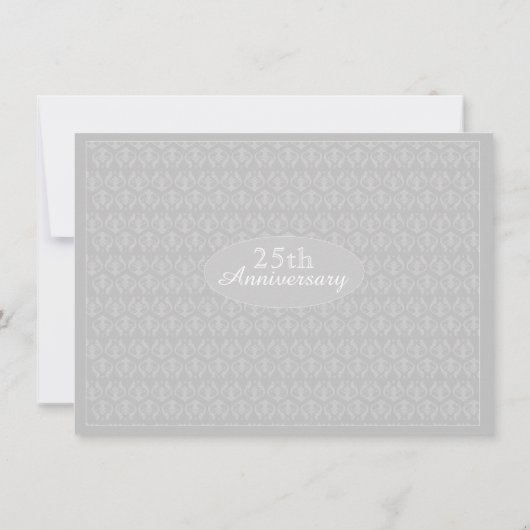 Uitnodiging 25e zilveren huwelijksjubileum (Achterkant)