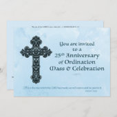 Uitnodiging 25e Zilveren Ordinatie Jubileum Prijs (Voorkant / Achterkant)