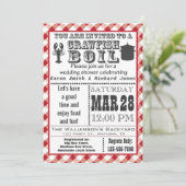 Uitnodiging 2 van Crawfish Boil Wedding Shower (Staand voorkant)