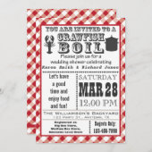 Uitnodiging 2 van Crawfish Boil Wedding Shower (Voorkant / Achterkant)