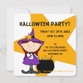 Uitnodiging 2 van de Halloween-partij van het Kind (Voorkant)