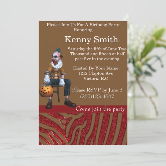 Uitnodiging 2 van de Kast van de Partij van de Sta (Staand voorkant)