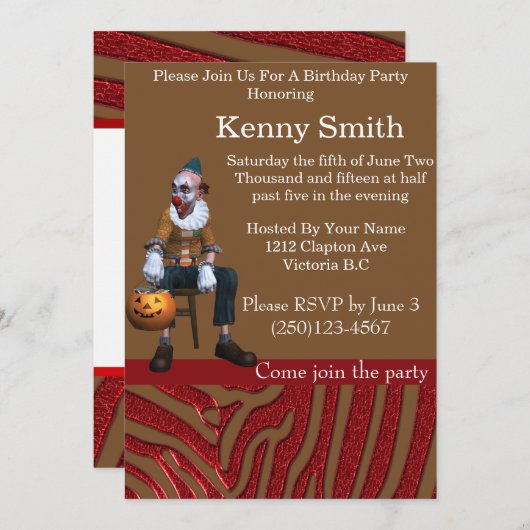 Uitnodiging 2 van de Kast van de Partij van de Sta (Voorkant / Achterkant)