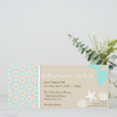 Uitnodiging 2 van de Partij van het Bediende van d (Staand voorkant)