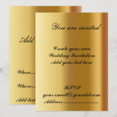 Uitnodiging 2 voor bruiloft (Voorkant / Achterkant)