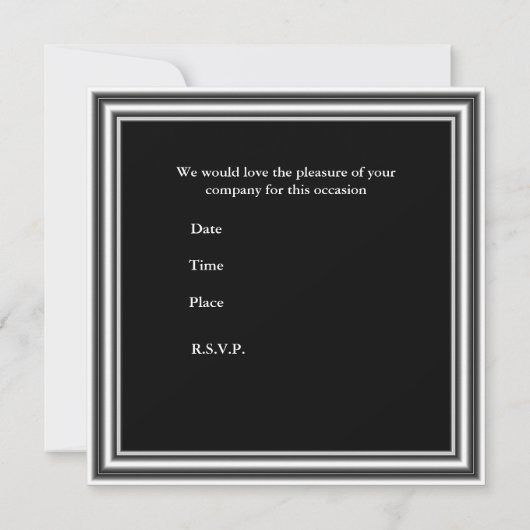 Uitnodiging 2 White Pin-up Girls Birthday Party (Achterkant)