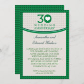 Uitnodiging 30-jarig huwelijksjubileum (Voorkant / Achterkant)