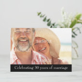 Uitnodiging 30-jarig jubileumfeest (Staand voorkant)