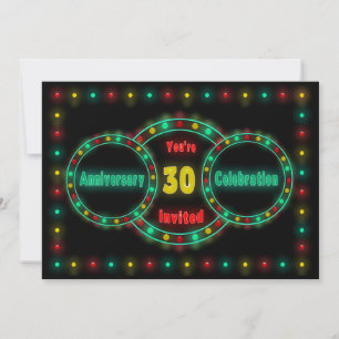 UITNODIGING 30e TROUWDAG - NEONLICHTEN