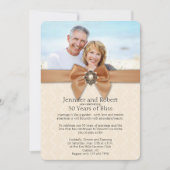 Uitnodiging 30e trouwdag Peach Pearl (Voorkant)