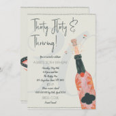 UITNODIGING 30E VERJAARDAG! DERTIG, FLIRTEND EN PR (Voorkant / Achterkant)